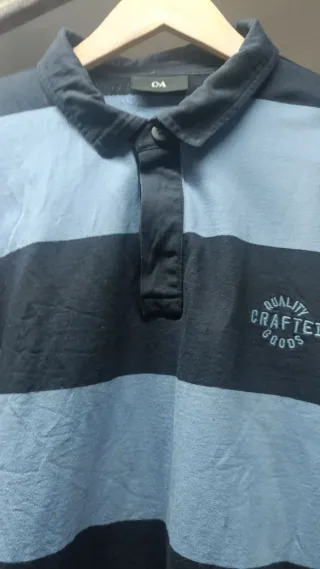 Polo C&A Rayas Azul Talla XL