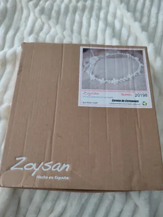 Corona diadema comunión Zaysan flores