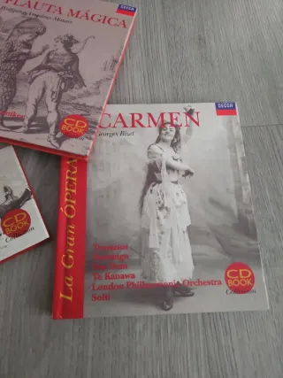Colección Ópera CD Book: Carmen, Tosca, Flauta Mág