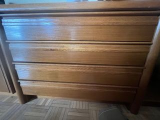 Aparador bajo de madera natural