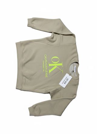 Sudadera Calvin Klein Jeans Logo Neón Est. 1978