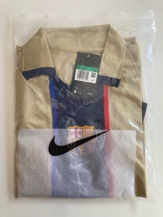 Camiseta FC Barcelona 2002 Visitante Dorada Nike