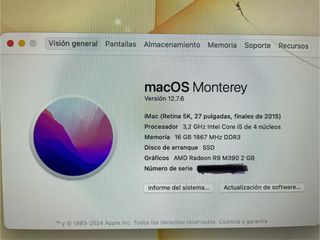 Imac 27 2015 Plata (Cristal roto)
