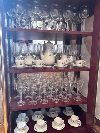 Cristalería y vajilla café