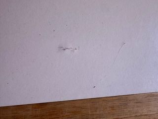 Mesa plegable madera y blanco