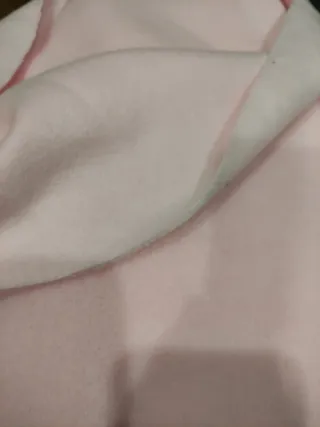 Tela polar rosa y marrón