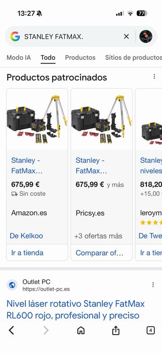 Stanley Fatmax RL600 Nivel Láser