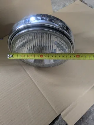 Faro Moto Cromado Homologado