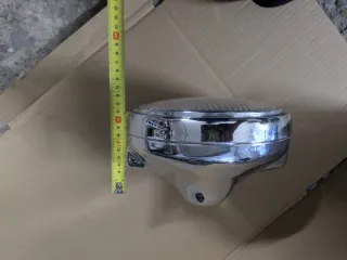 Faro Moto Cromado Homologado