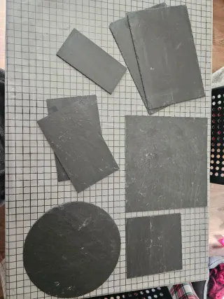 Bandejas de pizarra natural