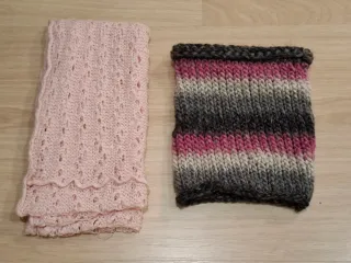 Bufanda y cuello de punto