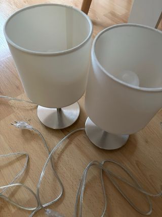 Conjunto 2 lamparitas mesita noche