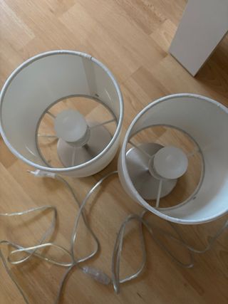 Conjunto 2 lamparitas mesita noche