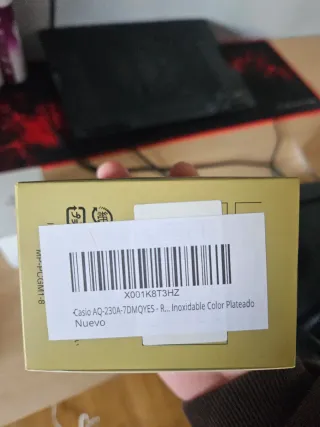Reloj Casio AQ-230 Plata Acero Inoxidable