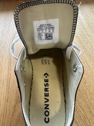 Converse Chuck Taylor Lift Leather Ox Negro/Blanco