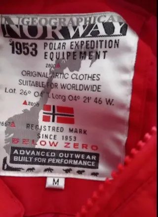 Chaqueta Geographical Norway Roja Talla M