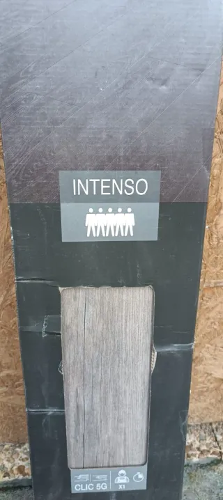Suelo vinílico gris efecto madera (17 cajas)