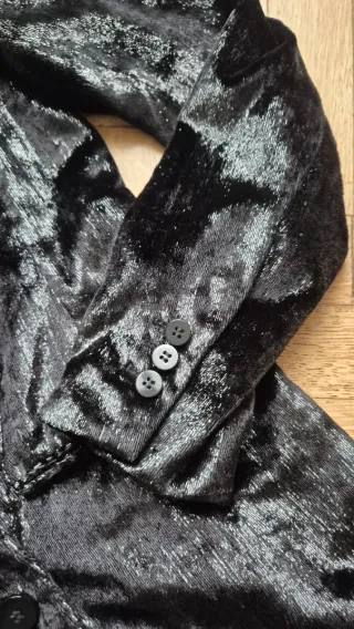 Giacca elegante velluto nero