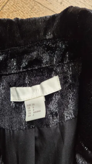 Giacca elegante velluto nero