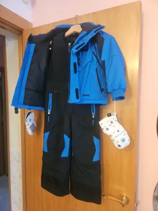 Conjunto Nieve Niño Azul y Negro 3 Años
