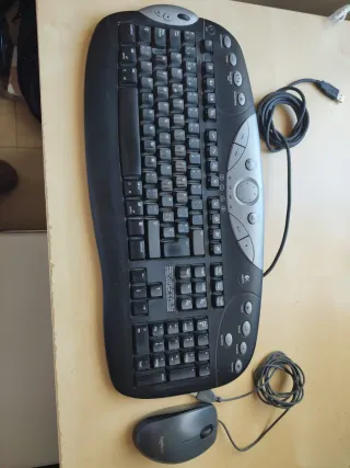 Teclado y Ratón Logitech Negro/Gris