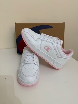 Zapatillas Champion Blancas y Rosas RD18 2.0 Low