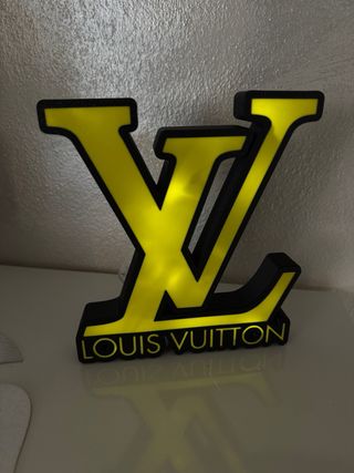 Lampada Louis Vuitton Logo Giallo Nero