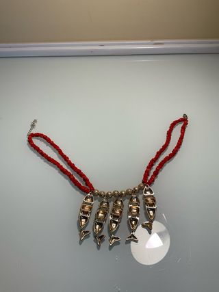 Collar coral con peces