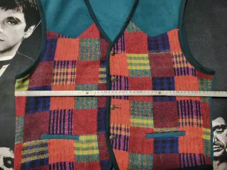 Gilet vintage anni 80/90 multicolor