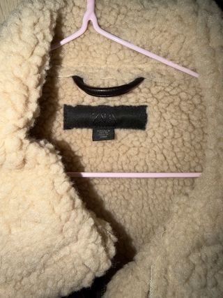 Chaqueta Zara Beige y Marrón Talla M