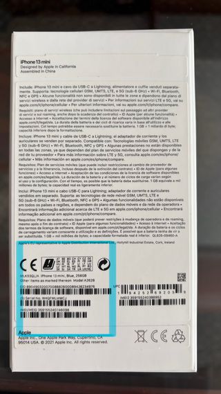 iPhone 13 mini 256GB Blu