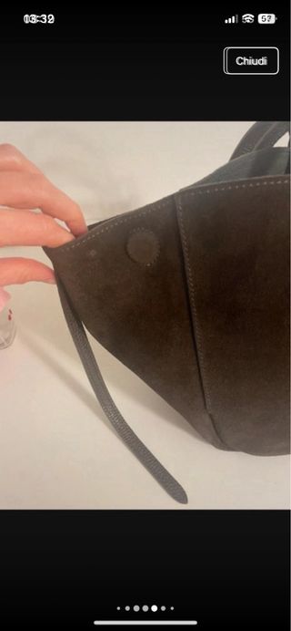 Borsa in camoscio marrone