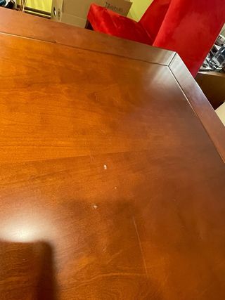 Conjunto mesa comedor, 6 sillas y alfombra