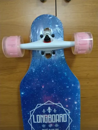 Longboard Patineta Estrellas Montañas