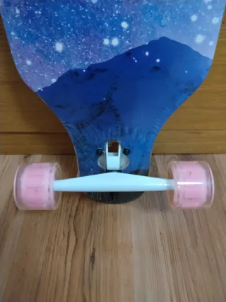 Longboard Patineta Estrellas Montañas