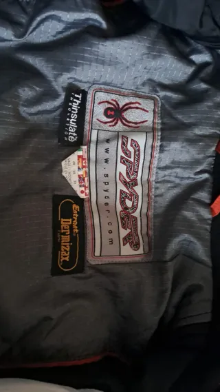 Chaqueta Spyder Nieve/montaña Blanca y Naranja