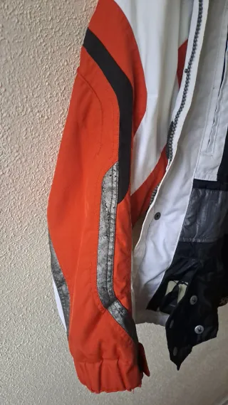 Chaqueta Spyder Nieve/montaña Blanca y Naranja