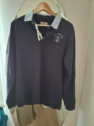 Polo manga larga Sfera azul Talla M