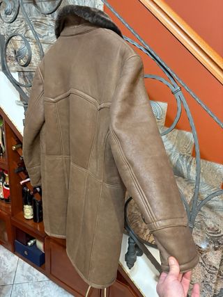 Cappotto Montone Shearling vera Pelle Vintage