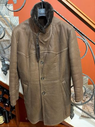 Cappotto Montone Shearling vera Pelle Vintage