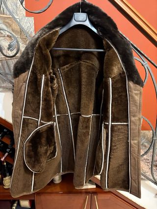 Cappotto Montone Shearling vera Pelle Vintage