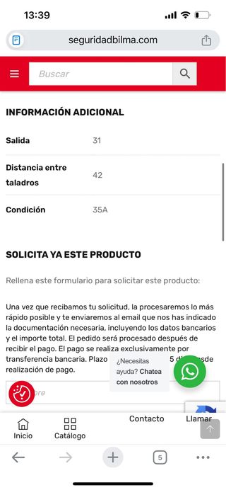 Candado Bilma para persiana