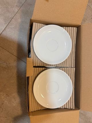 Juego 6 Tazas Café Porcelana