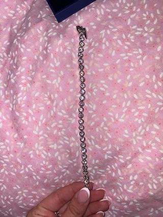 Pulsera Swarovski Plata y Cristales