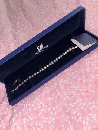 Pulsera Swarovski Plata y Cristales