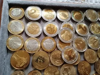 250 monedas Euros Prueba lote