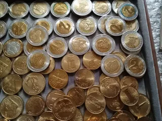 250 monedas Euros Prueba lote