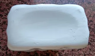 Jarrón Rectangular Cerámica Blanco