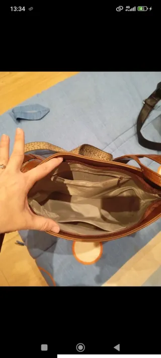 Borsa a tracolla marrone