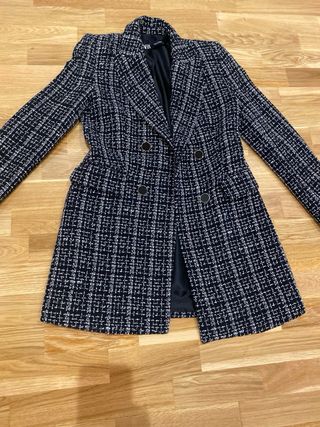 Abrigo Zara tweed cuadros